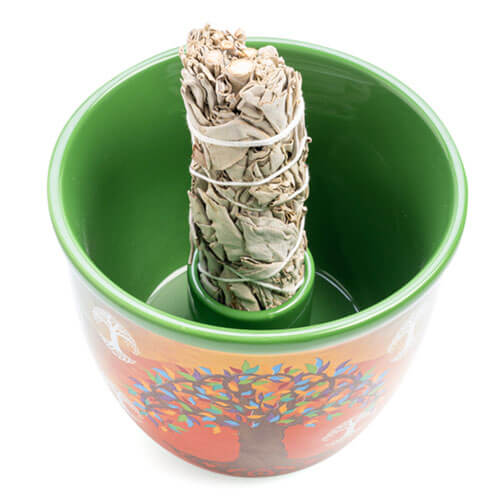 Wild Scents Tree of Life Ceramic Smudge Bowl