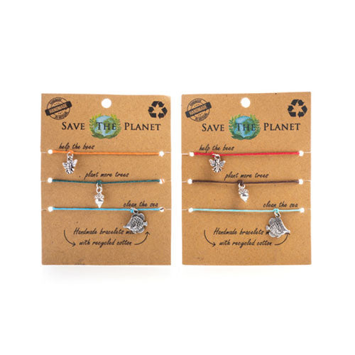 Save the Planet Charm Bracelet Set (1pc Random Style)