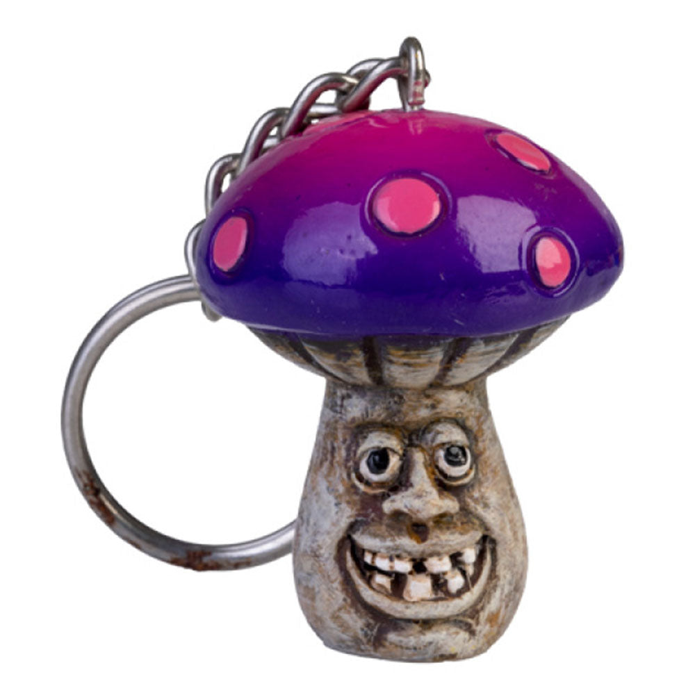 Smilende Magic Mushroom Keychain