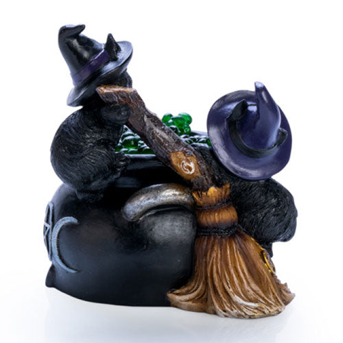 Black Cat Cauldron LED Light