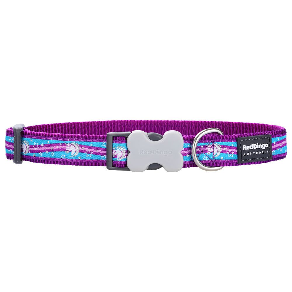 Collar de perros con diseño de unicornio (púrpura)