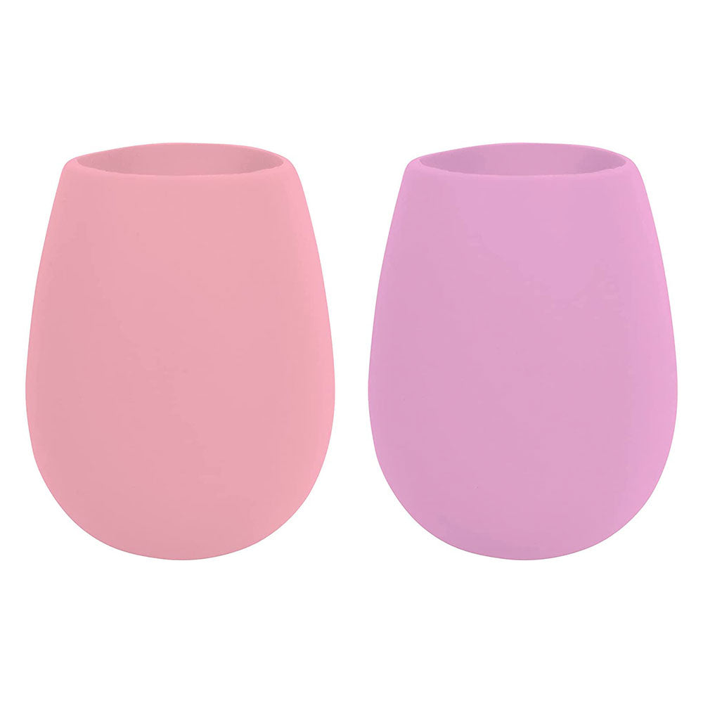 Bicchiere di vino senza stelo silicone adato (set di 2)