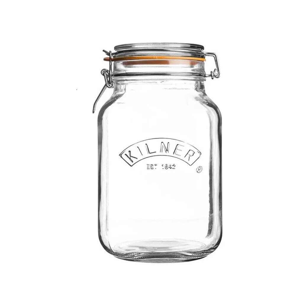 Kilner Clip Top Square Jar (klar)