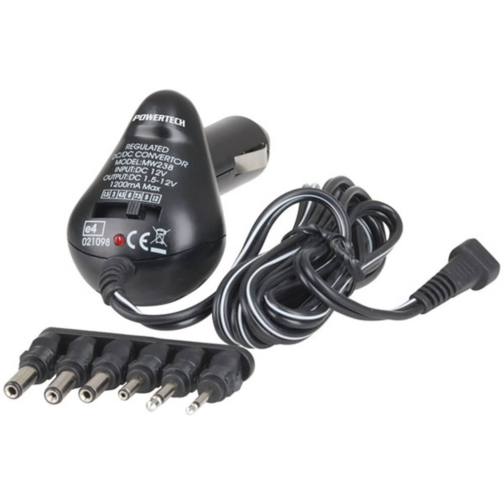 12VDC 1.2A Car Power Adaptor