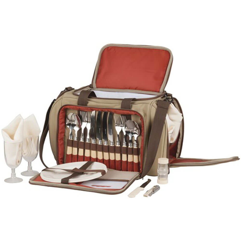 Borsa da picnic rovin deluxe con marchi con utensili