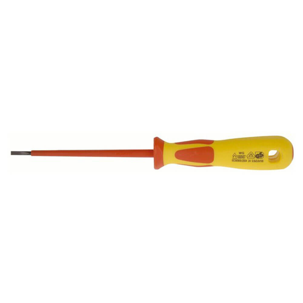 Ergonomic Flat Blade 3.0x100mm Screwdriver