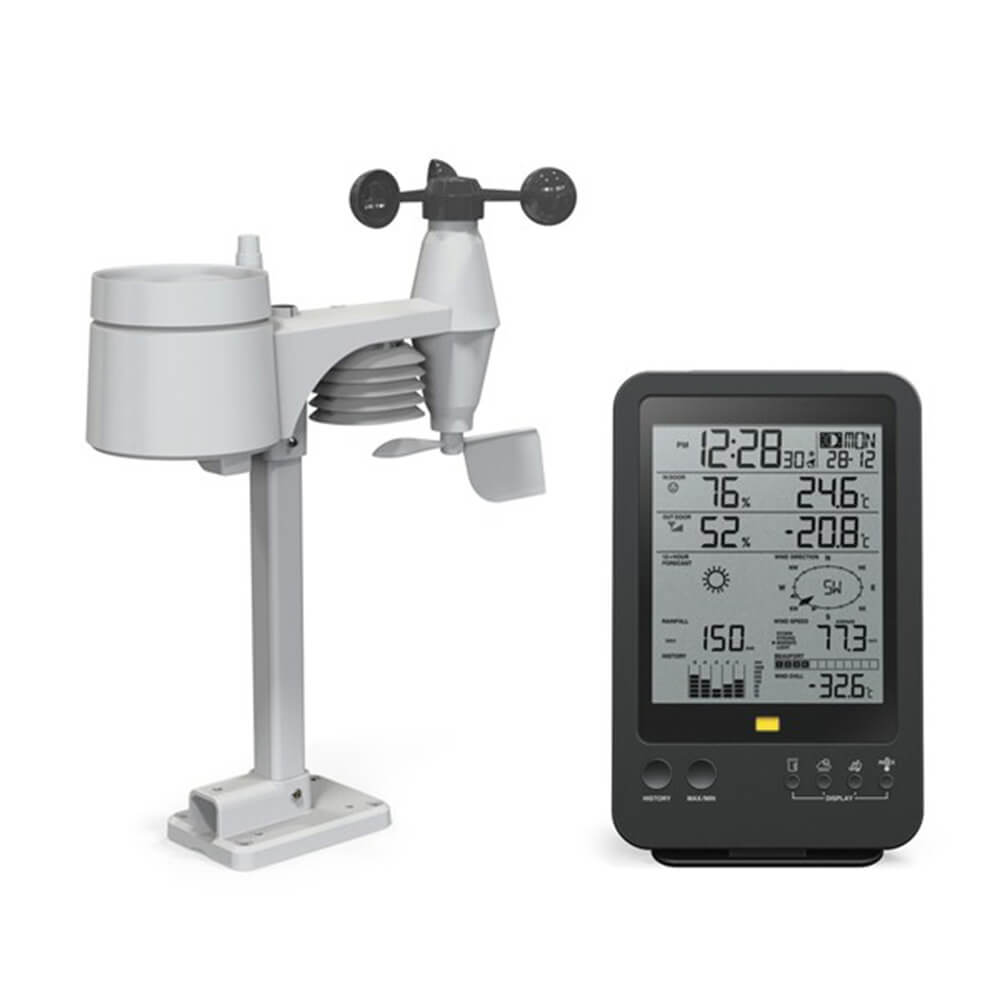 Digital 5 in 1 Wireless Weather Station B/W Display