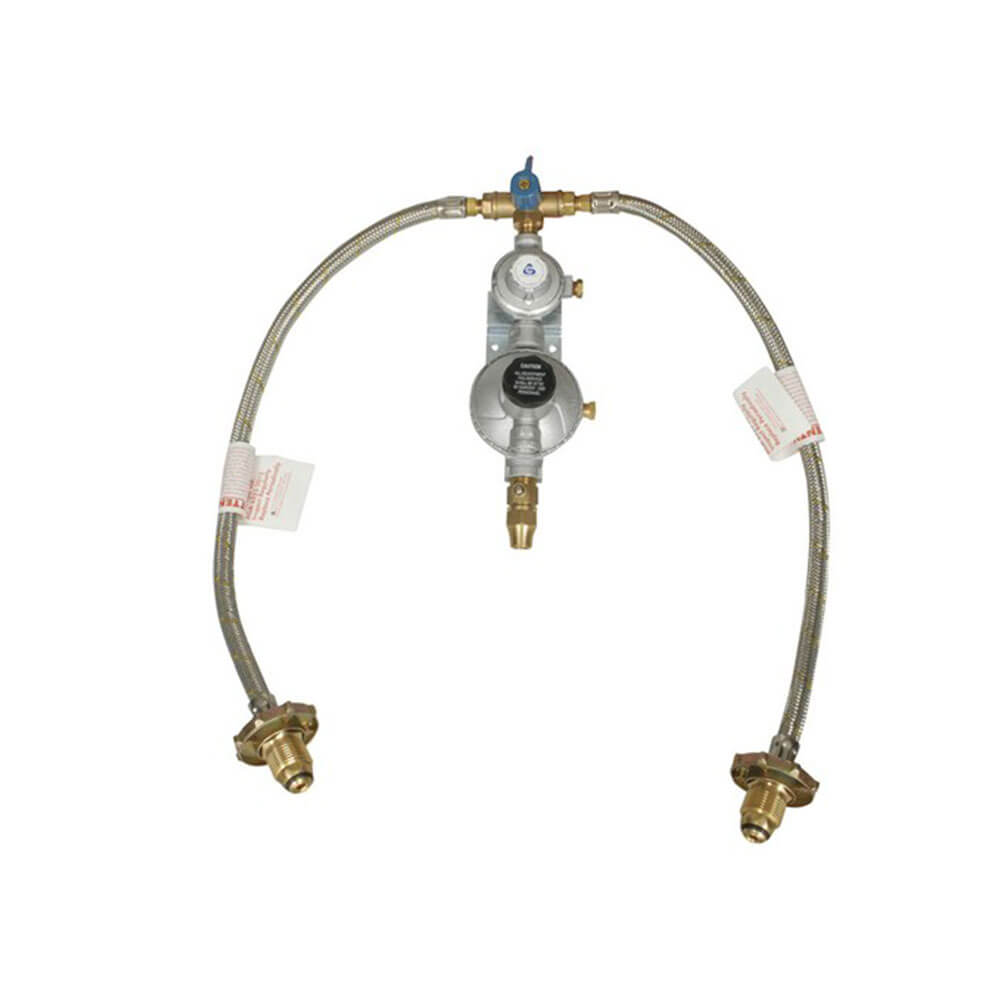 Gasregulator med dubbla scener