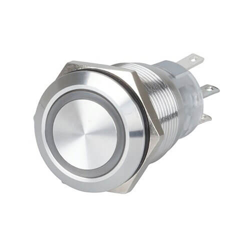 Illuminated IP67 Metal Pushbutton Momentary Switch