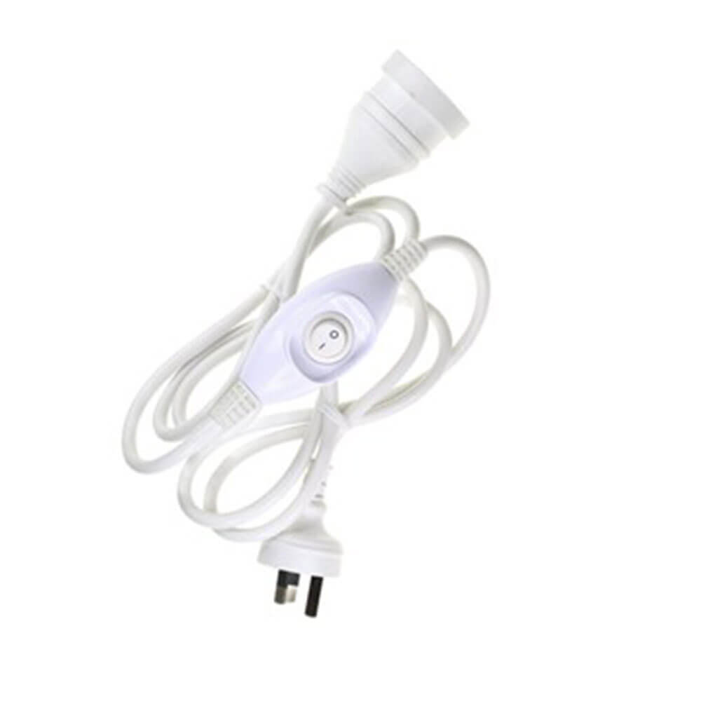 Mains Extension -kabel med switch 240V 10A (1,8 m)