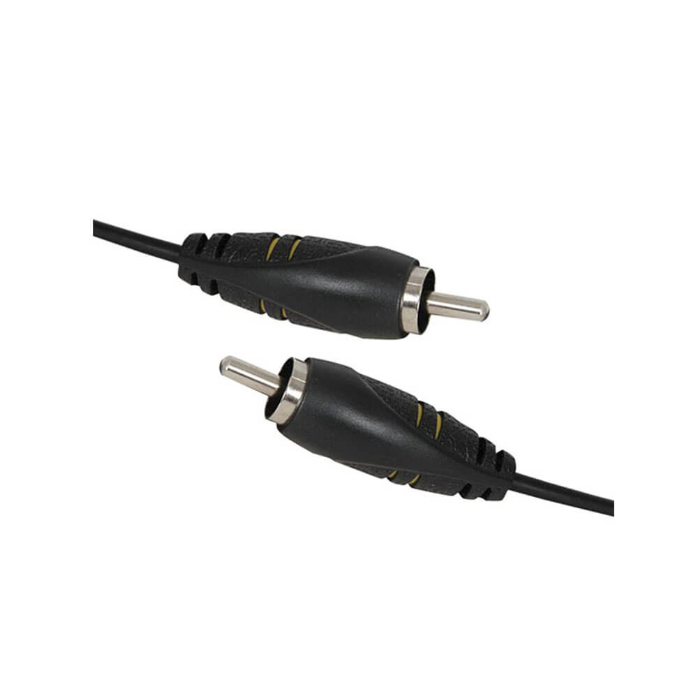 RCA -plug om RG59U coaxiale kabel (geel) te pluggen