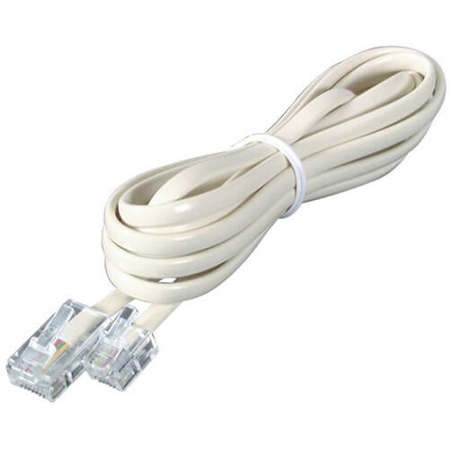 RJ12 6 Position 4 Conductor Plug to RJ45 Plug Cable