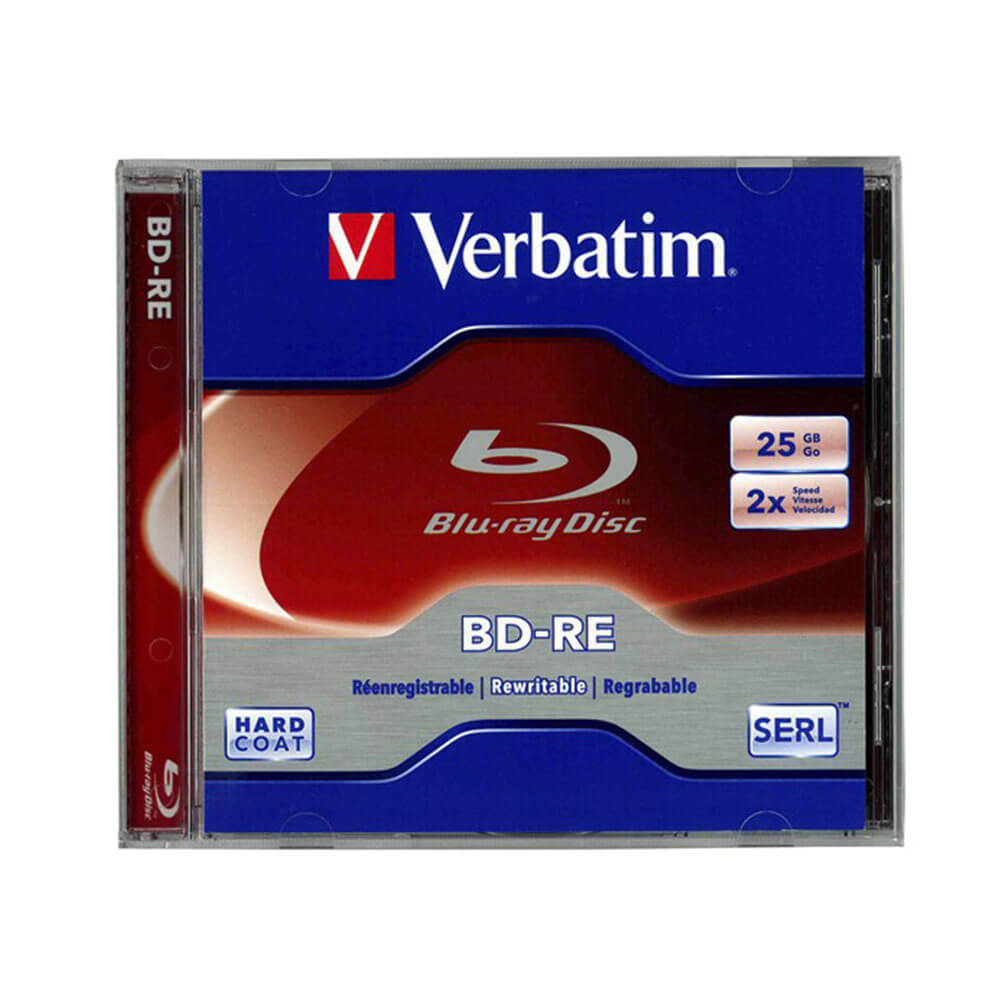 ケース付きVerbatim Blu-rayディスク（25GB）