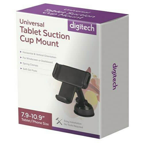 Digitech Universal Tablet Suction Cup Mount (7.9" to 10.9")