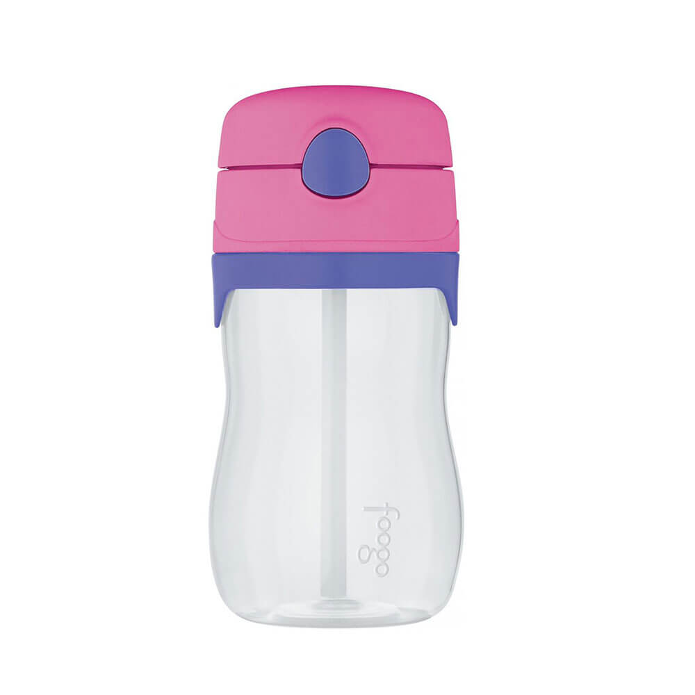 320 ml Footer Tritan Plastic Drink Bottle con paglia