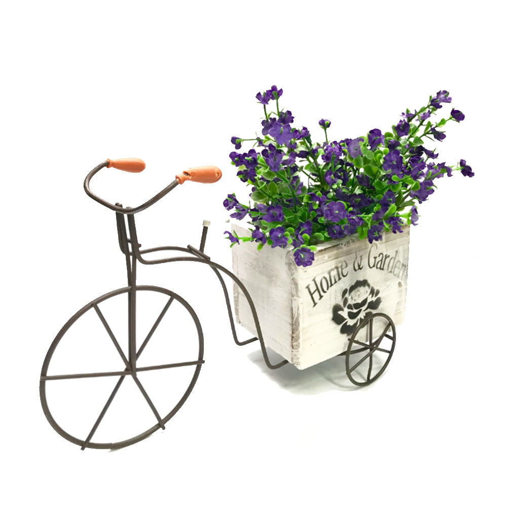 Home & Garden 3-wielige fiets met bloemdoosinrichting