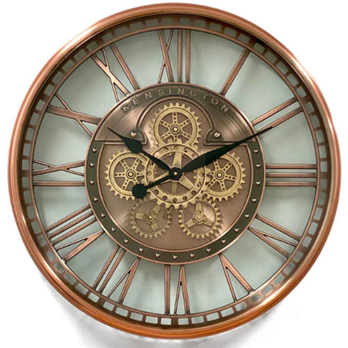 Luxurious Stainless Rotary Gears Wall Clock