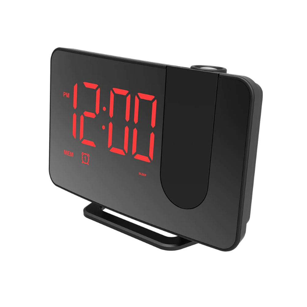 Reloj de radio digital LED con proyector