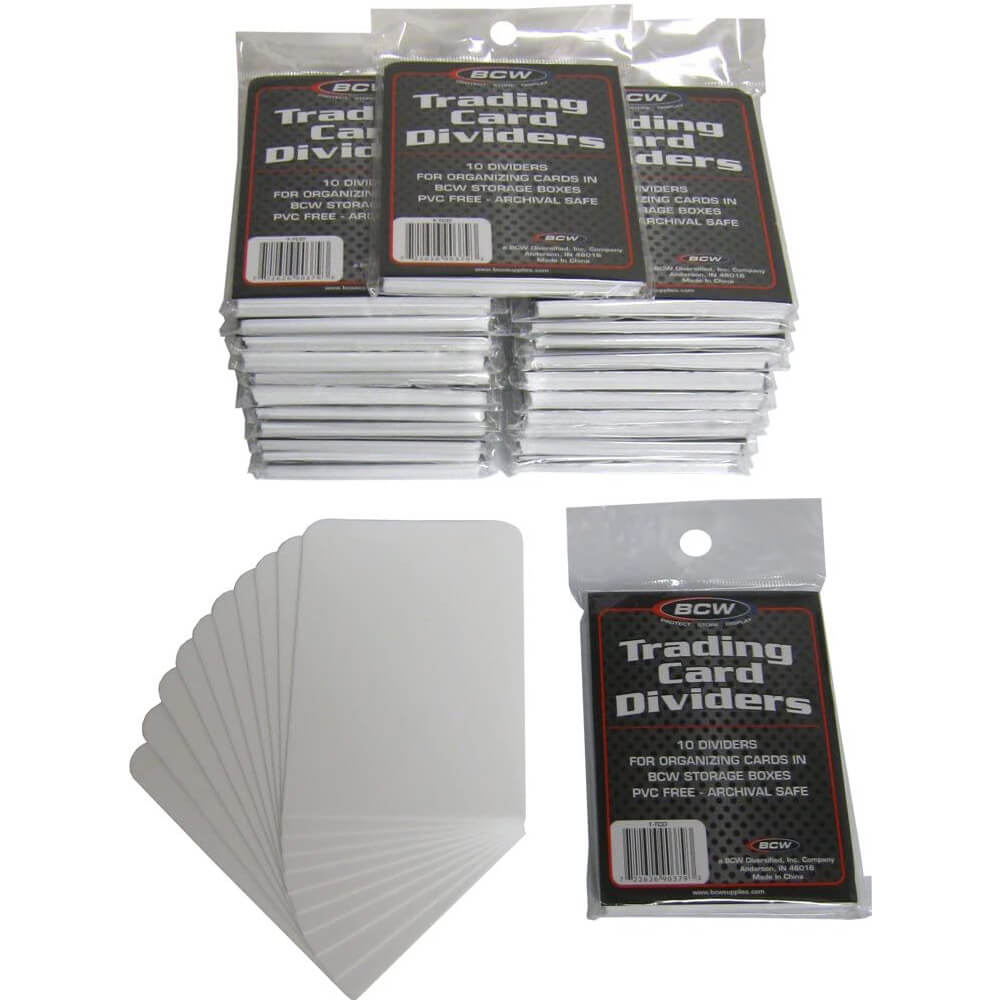 BCW Trading Card Dividers 10 per förpackning