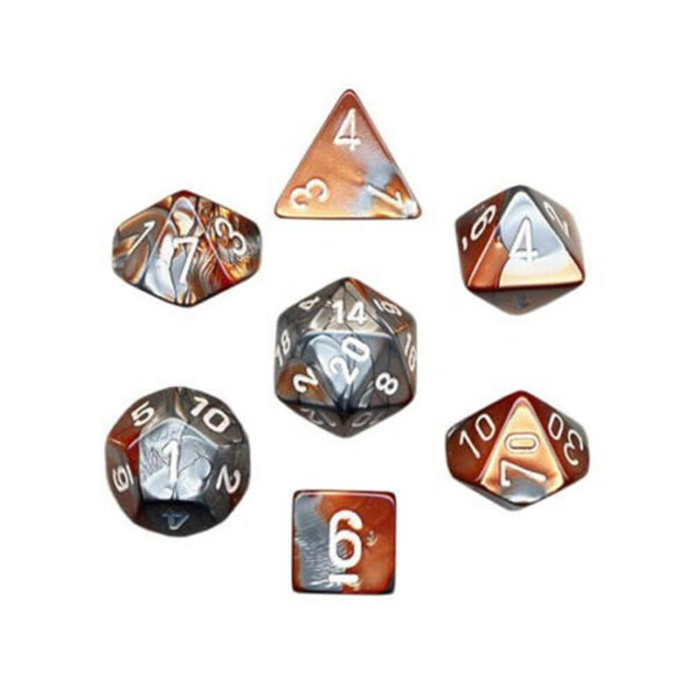 D7 Die Set Dice Gemini Poly (7 dobbelstenen)