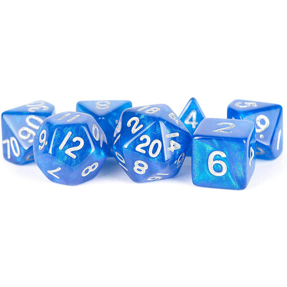 MDG Stardust Acryl 16 mm Poly Dice Set