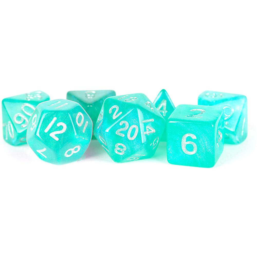 MDG Stardust Acrylic 16mm Poly Dice Set