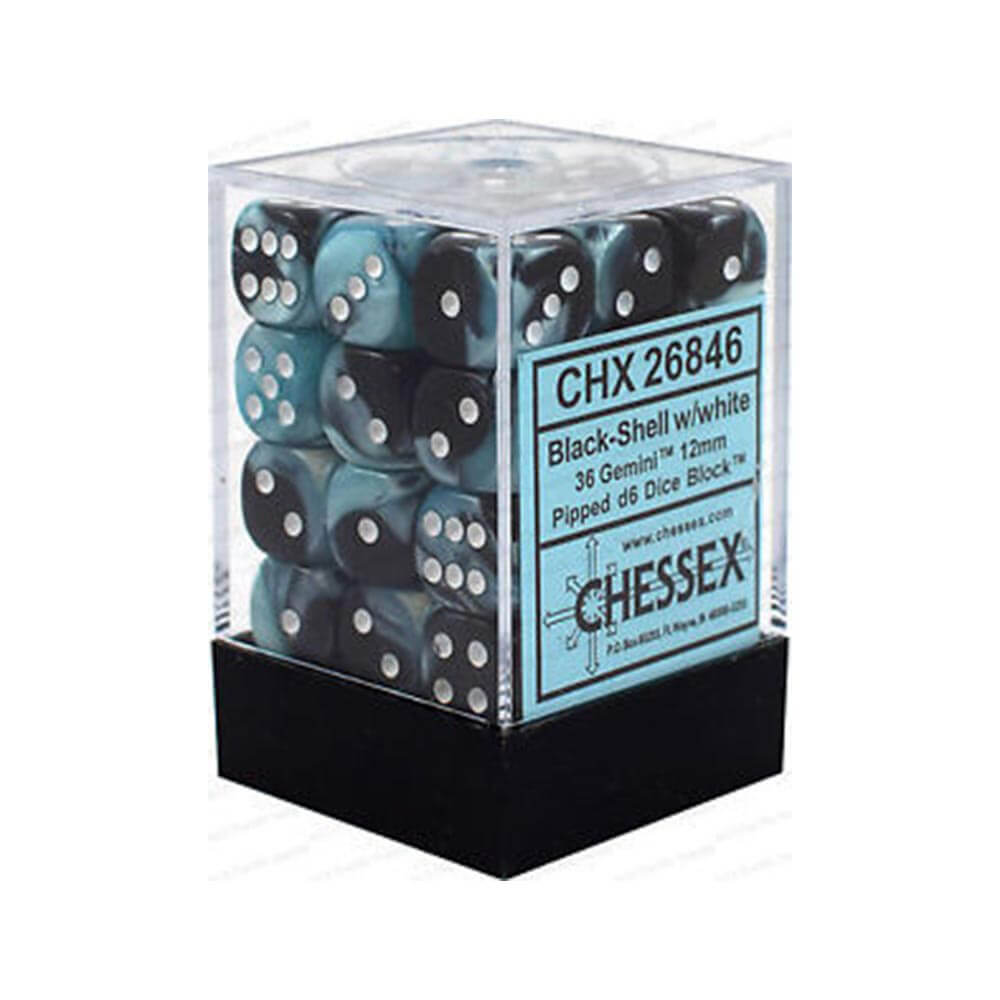 D6 DICE GEMINI 12 mm (36 terninger)