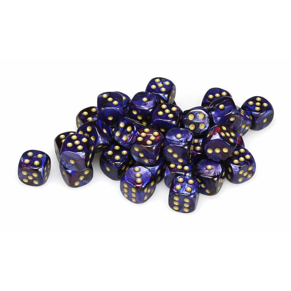 D6 terninger Scarab 12mm (36 terninger)