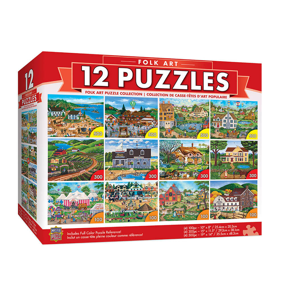 Puzzle z arcydziełami (puzzle z pakietem 12