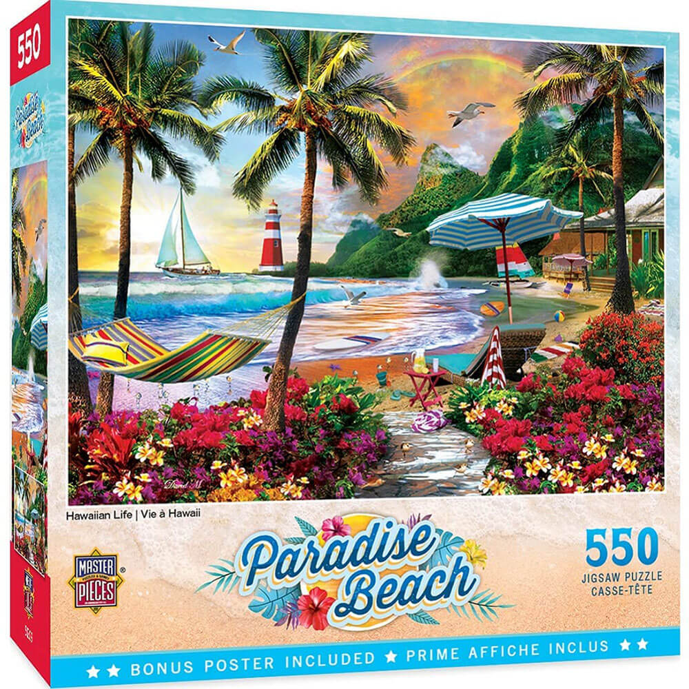 MasterPieces Paradise Beach 550pc Puzzle