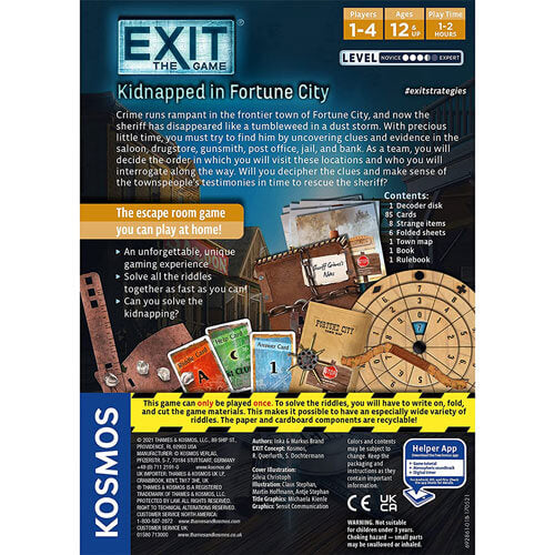 Exit the Game The Dastardly Kidnapping in Fortune City