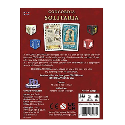 Concordia Solitaria Expansion Game