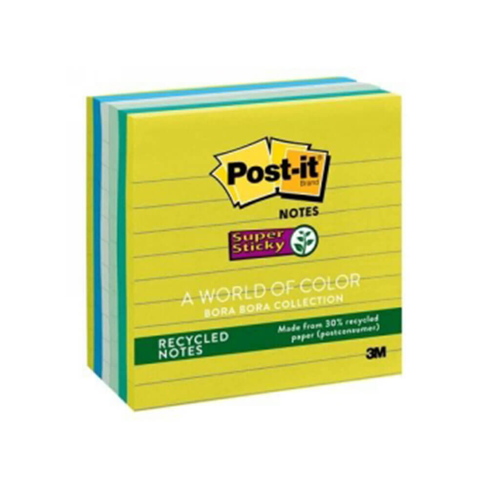 Post-it-fodrade super klibbiga anteckningar 6pk