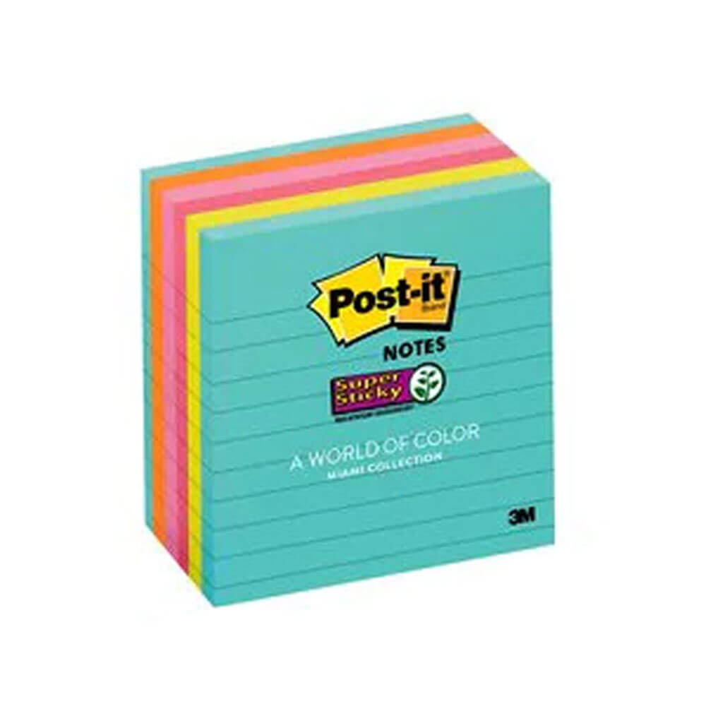 Post-it forrado notas súper pegajosas 6pk