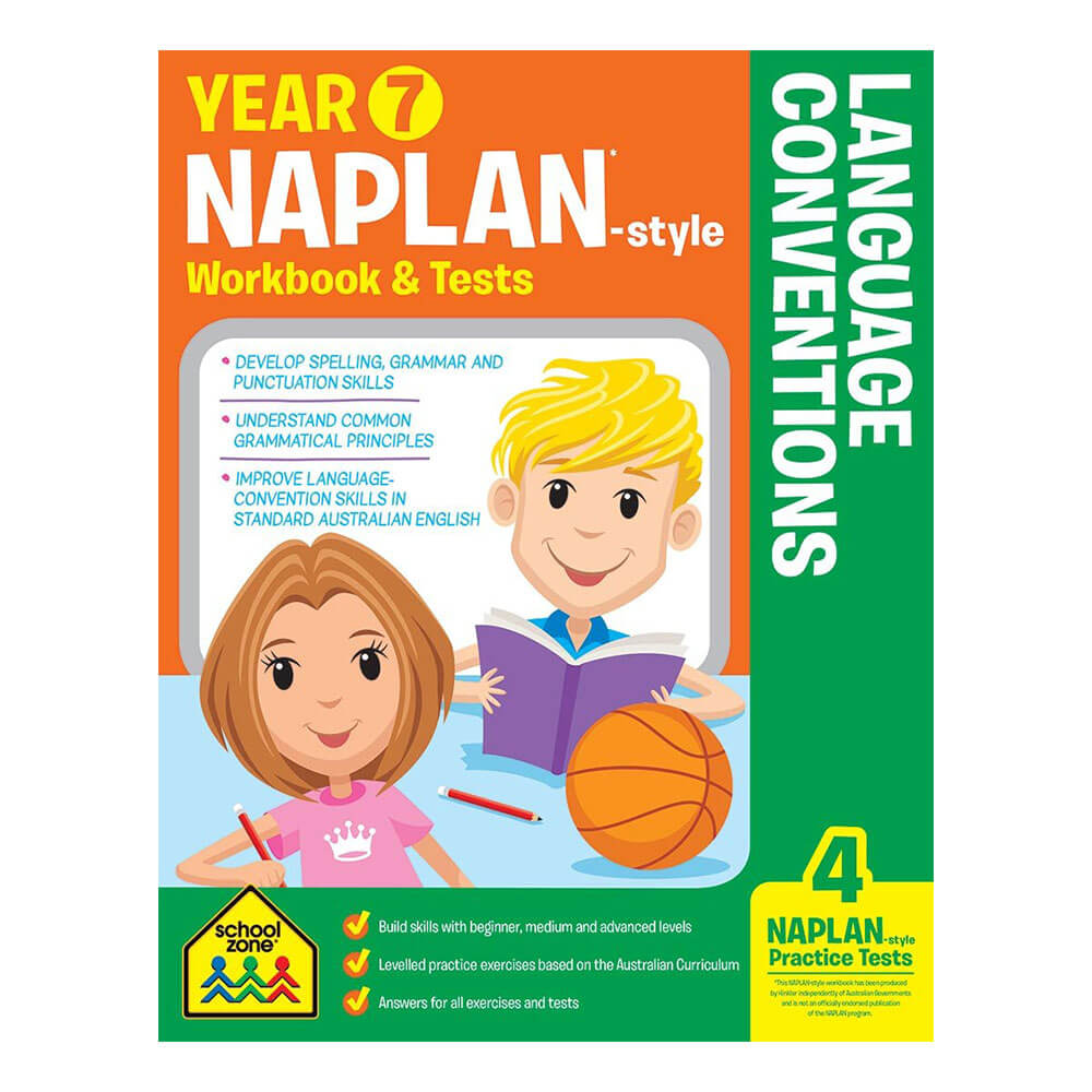 SchoolZone Naplan 7年ワークブックとテスト