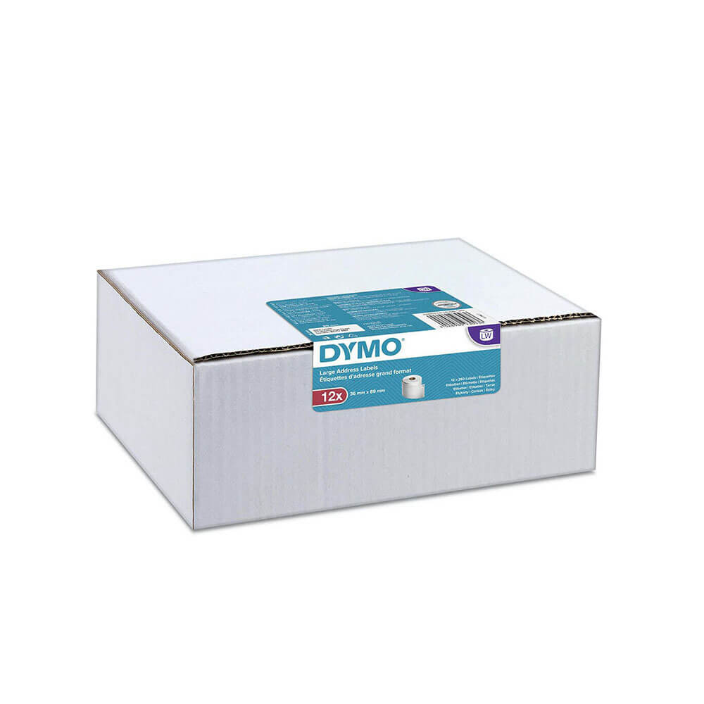 DYMO Grande Endereço Rótulo de Papel 36x89mm branco