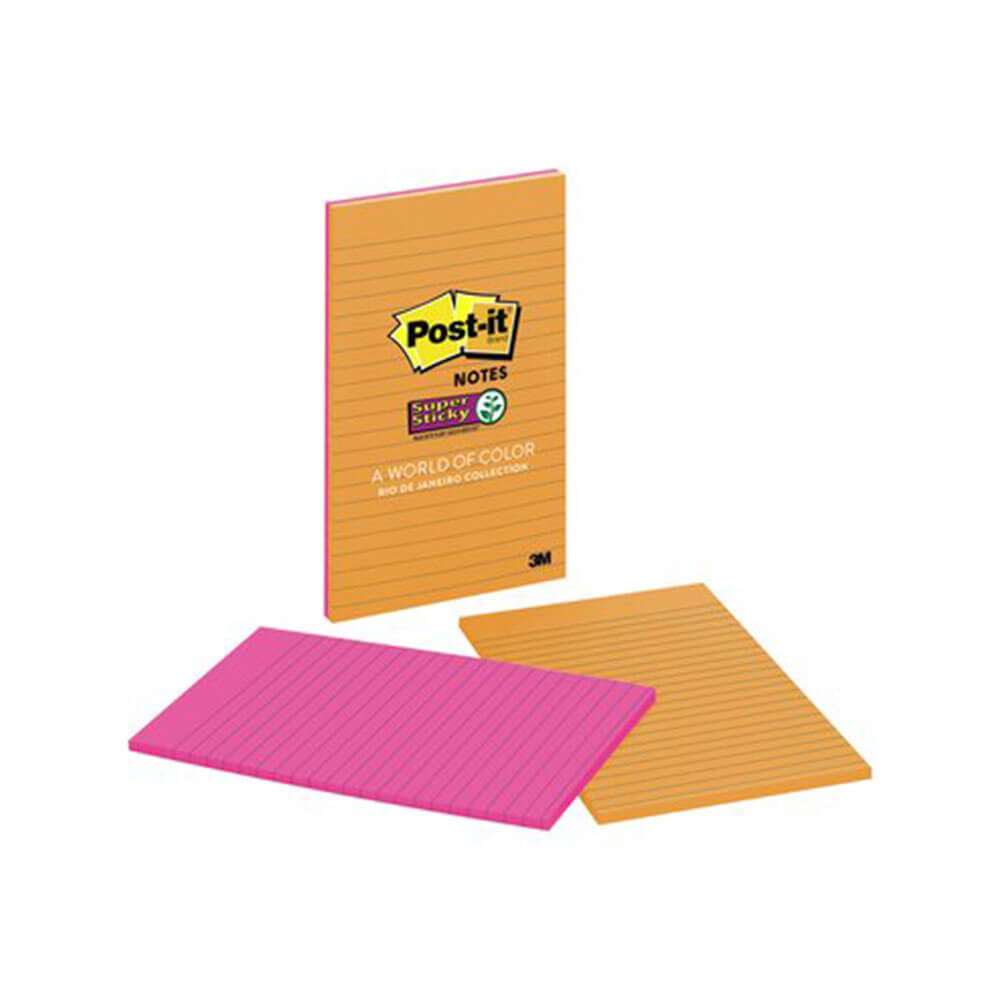 Post-it forrado notas súper pegajosas (4pk)