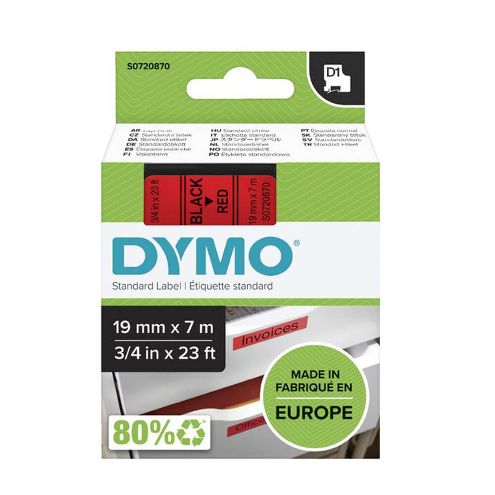 Etiqueta de cinta Dymo D1 19 mmx7m