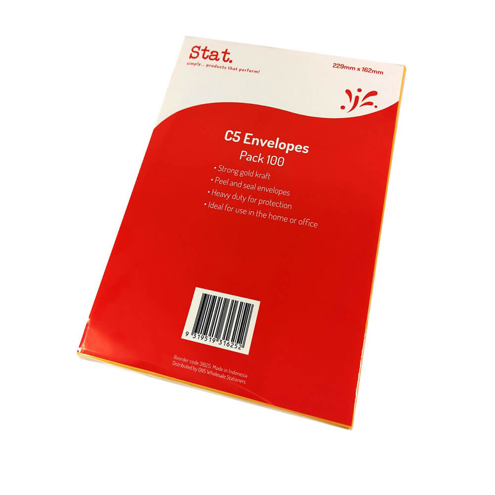 Enveloppe STAT Kraft Peel & Seal (100pk)