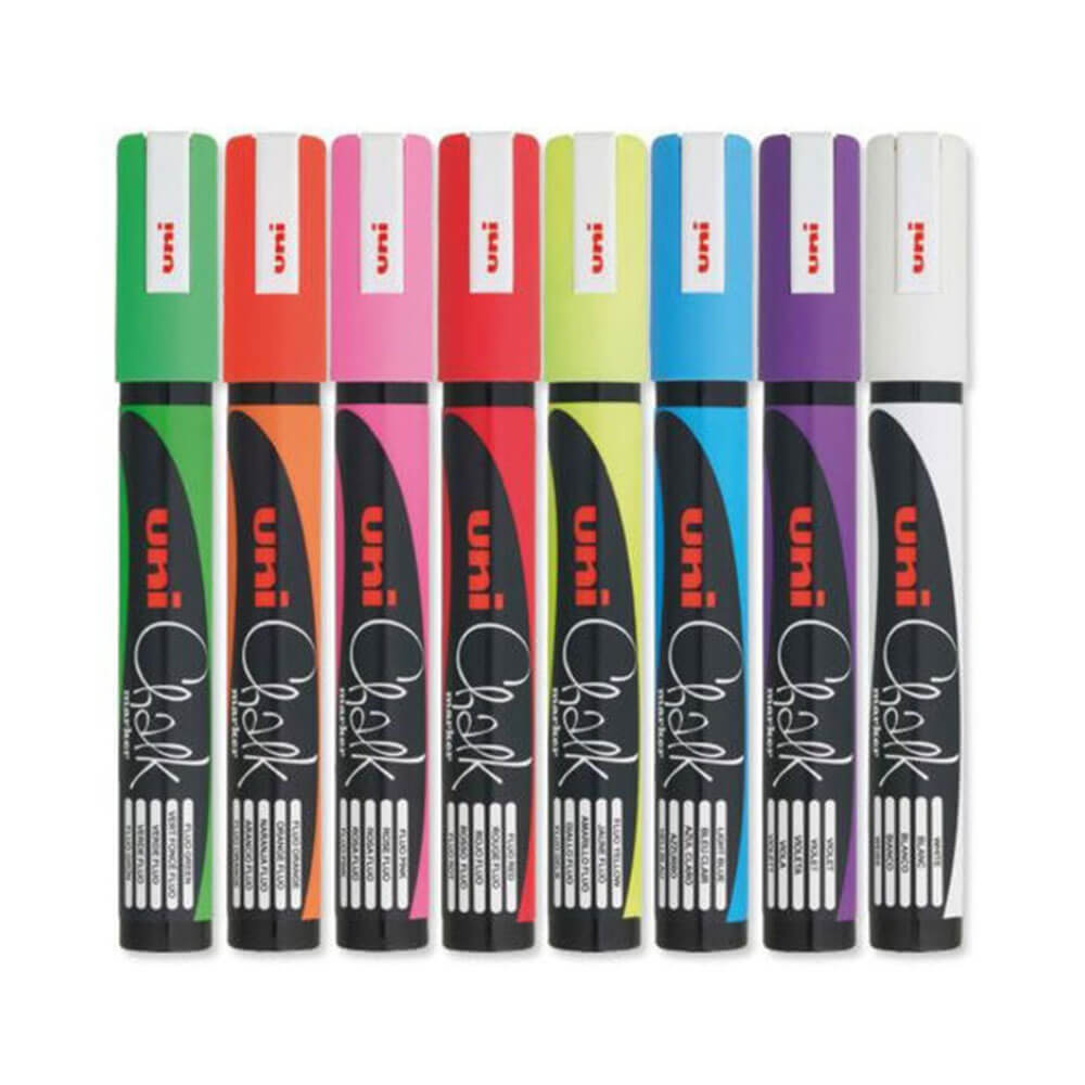 Uni Chalk Marker blandad (12pk)