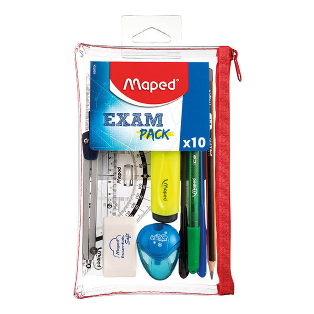 Maped Pencil Case Estudiante Kit 10pcs Transparente