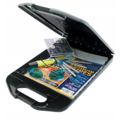 Marbig Clipboard with Storage Black (A4)