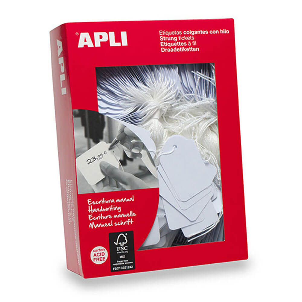 Apli merchandising tags White 500pk