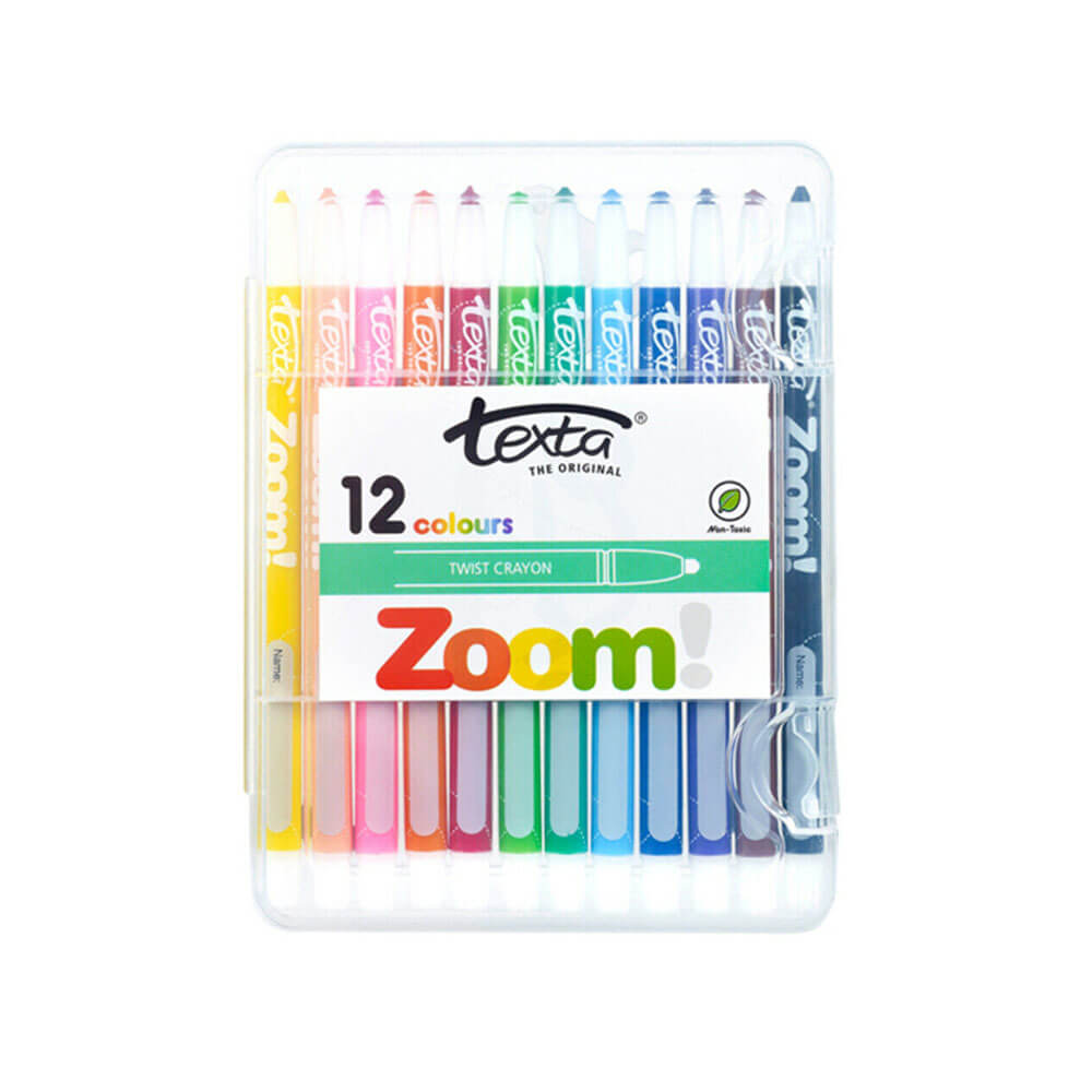 Texta Zoom Twist Crayons Assorti (12pk)