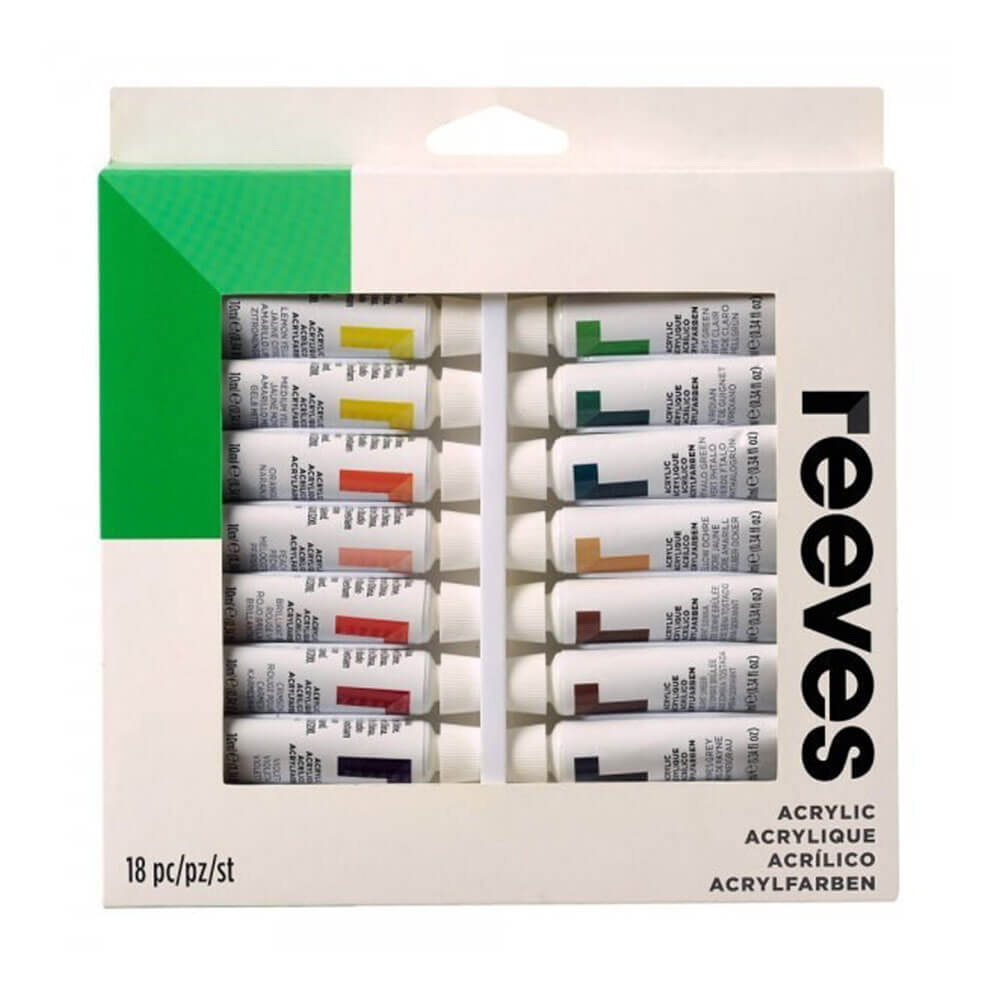 Reeves Paint Rues Sett 12ml akryl