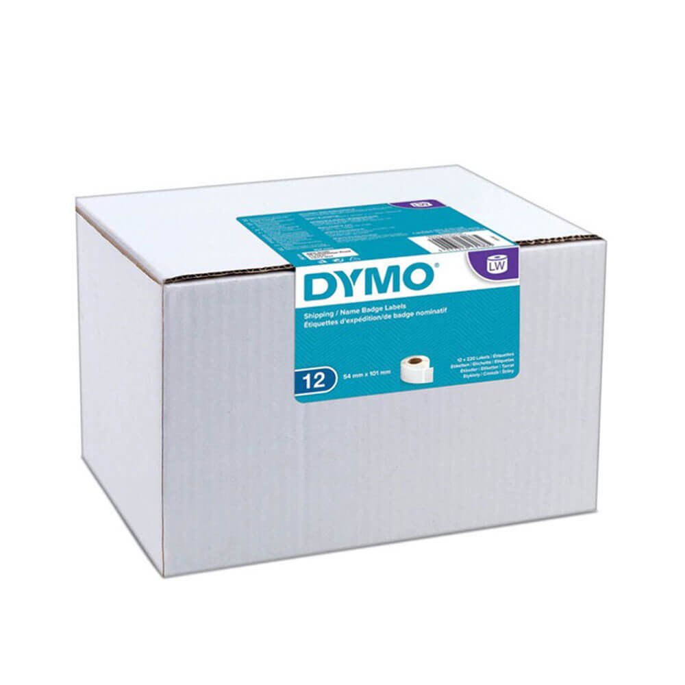 Dymo Shipper Paper Label 54x101mm White