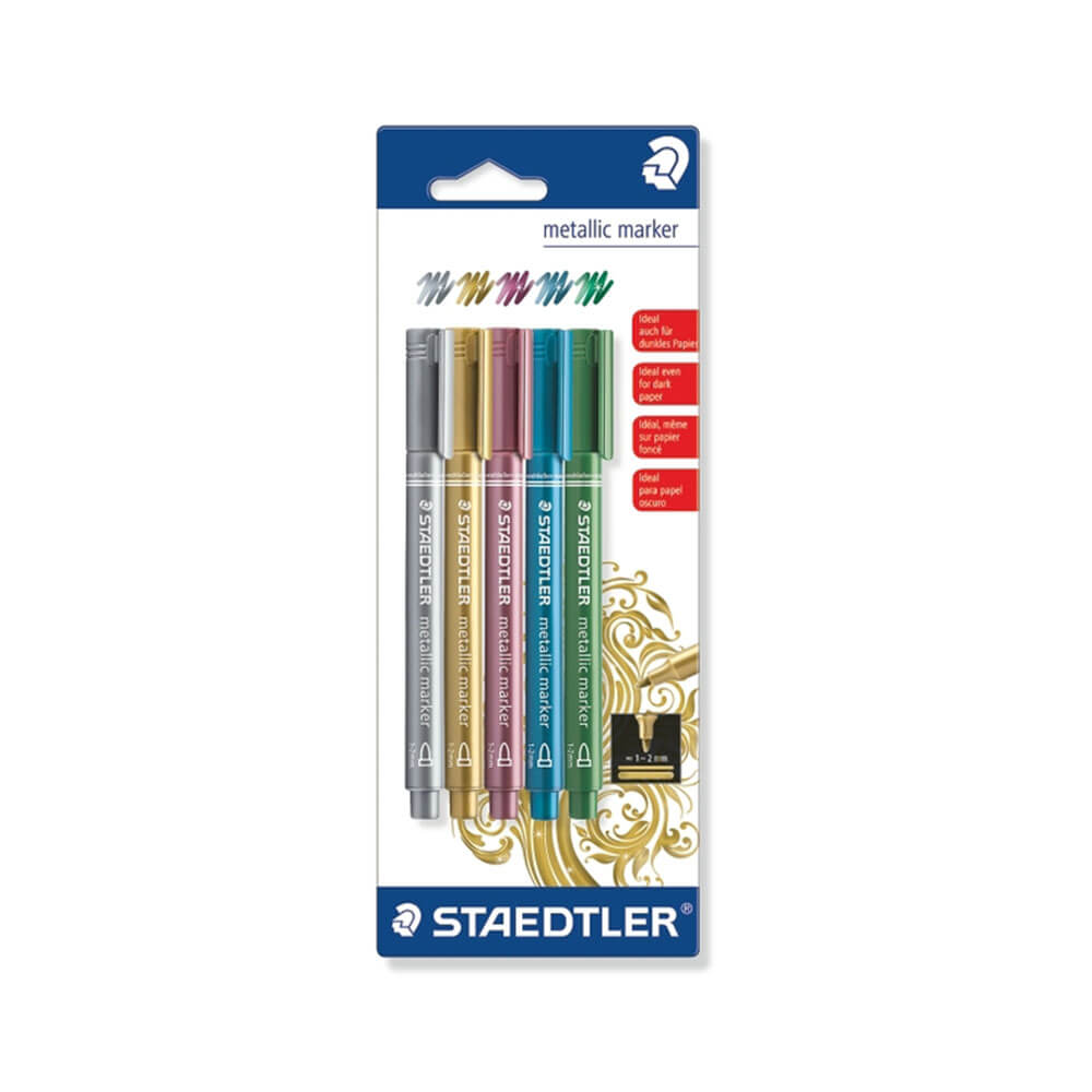 Staedtler Metallic Marker Assorted Colours (5pk)