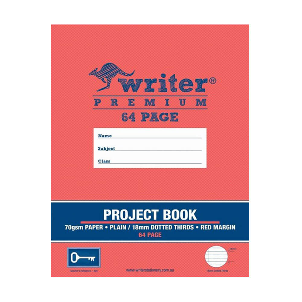 Writer Premium Plain & Dotted Project Book (64 Pages)