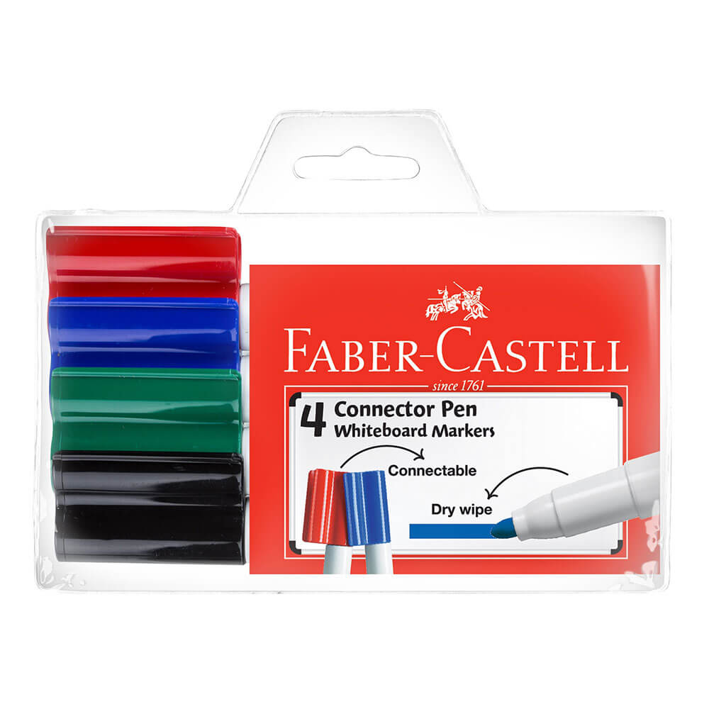 Marcadores de pizarra Faber-Castell (4pk)