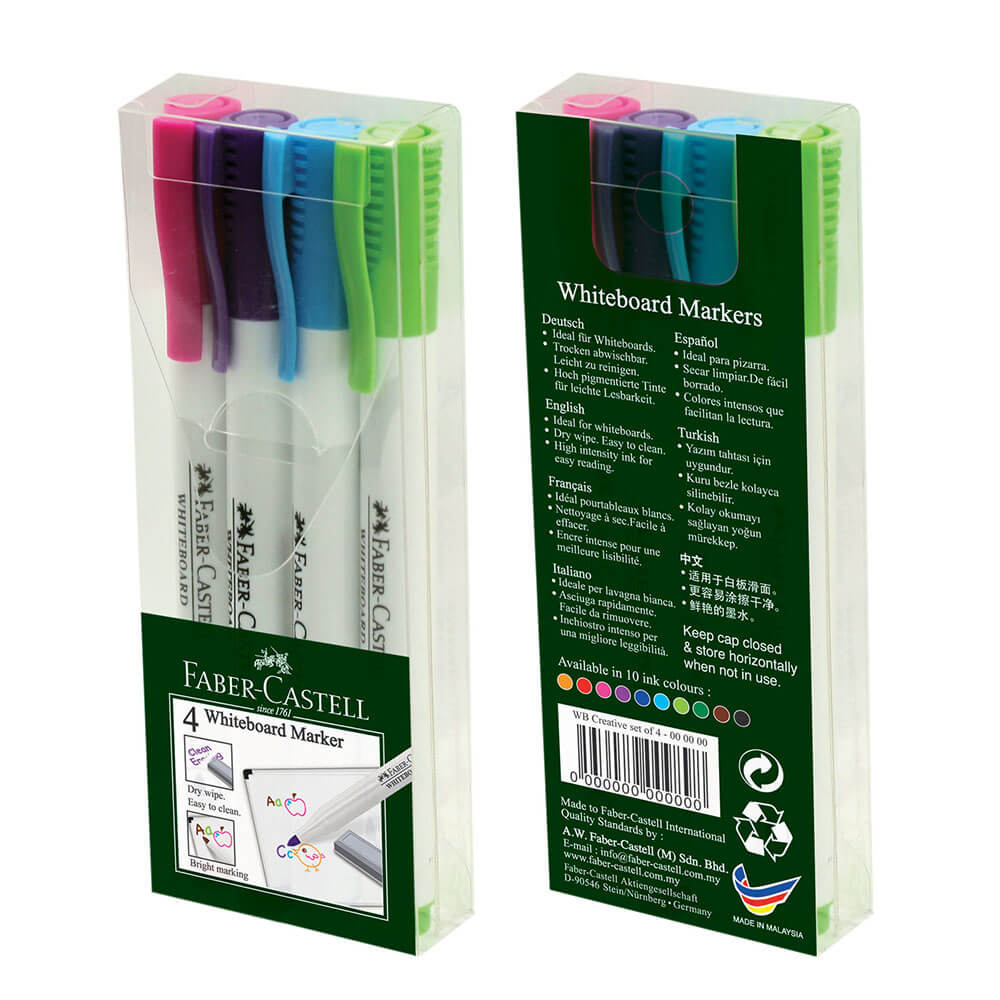 Faber-Castell Whiteboard Marker (4pk)